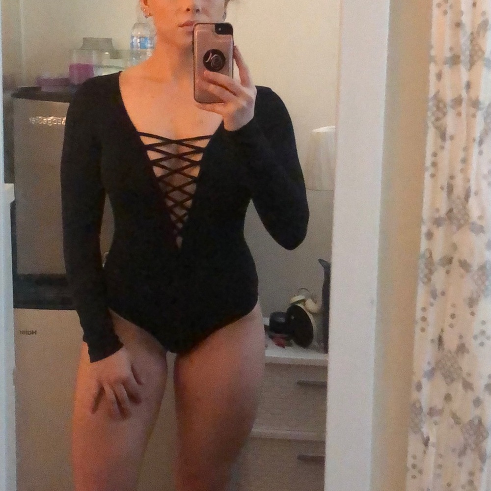 Charlotte Russe long sleeve bodysuit